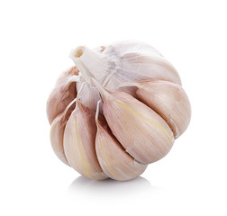 Obraz premium Garlic isolated on white background