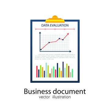Business documents. Vector illustration in flat design.