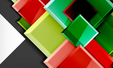 Colorful square and rectangle blocks background