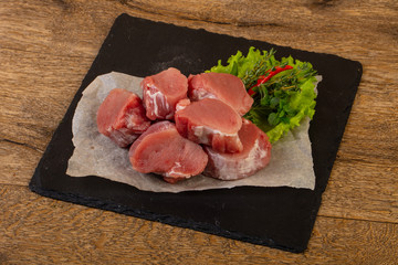 Raw pork tenderloin