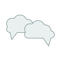 Obraz premium Speech bubbles Icon vector