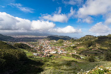 Fototapeta na wymiar View of the first capital of the island of Tenerife