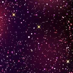 Fototapeta premium Dark blue and violet starry sky