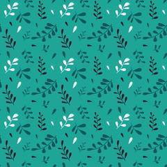 A seamless vector leaf pattern