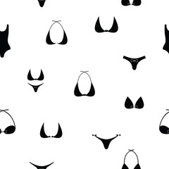 bikini seamless pattern background icon.