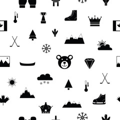 canada seamless pattern background icon. - 266078975