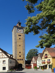 Das Burgtor im historischem Rothenburg ob d Tauber