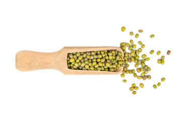 Mung beans in scoop