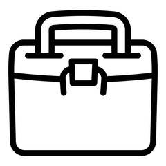 School lunchbox icon. Outline school lunchbox vector icon for web design isolated on white background