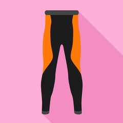 Rafting pants icon. Flat illustration of rafting pants vector icon for web design