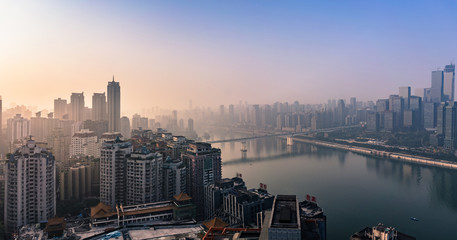 Fototapeta na wymiar Chongqing Jiangbeizui Financial City