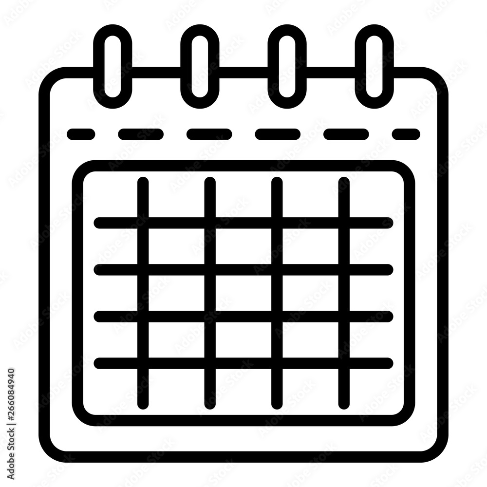 Poster export calendar icon. outline export calendar vector icon for web design isolated on white backgroun