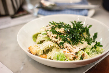 chicken salad. healthy food. diet.