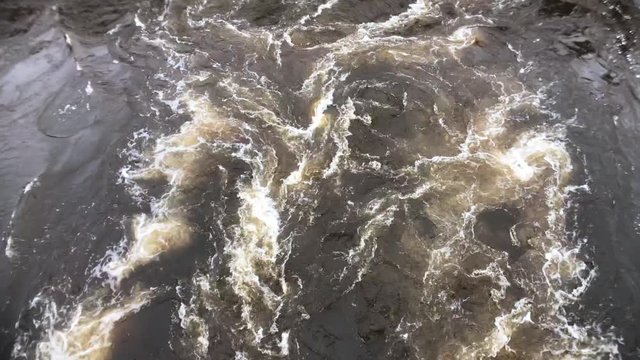 Slow motion footage of the Ottawa River during the 2019 Ottawa Flood.