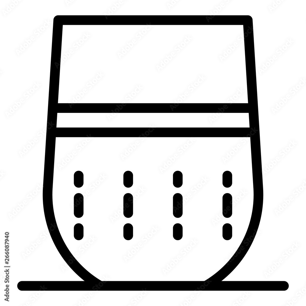 Poster rounded smart speaker icon. outline rounded smart speaker vector icon for web design isolated on whi