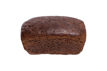 Fresh rye bread bread on white background