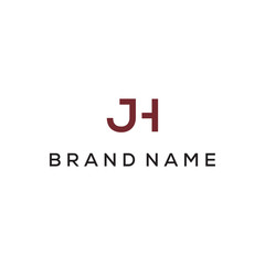 JH monogram letter logo design