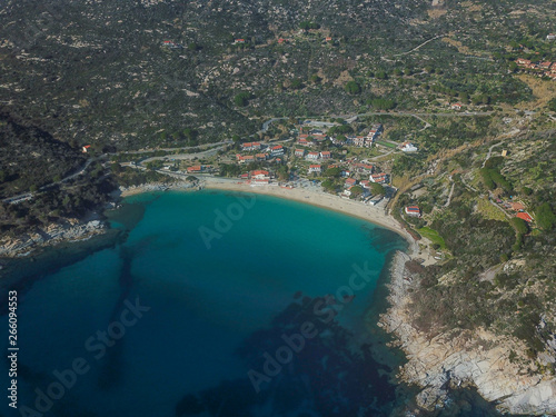 Spiaggia Di Cavoli Veduta Aerea Con Drone Isola Delba