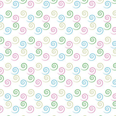 Abstract texture with many elements. Seamless pattern with decorative  circle elements. Endless linear round texture Template for design textile, backgrounds, wrapping paper