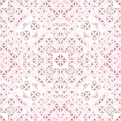 Pink repeating kaleidoscope pattern background design - vector wallpaper