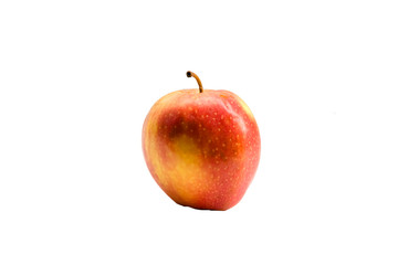 Fresh red apple isolated on white background