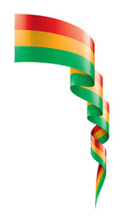 Obraz premium Bolivia flag, vector illustration on a white background.