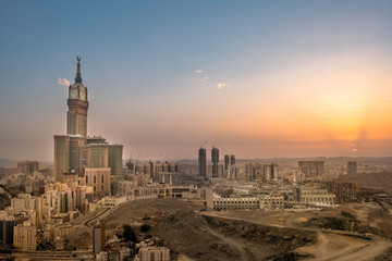 Makkah Cityscape Saudi Arabia - obrazy, fototapety, plakaty
