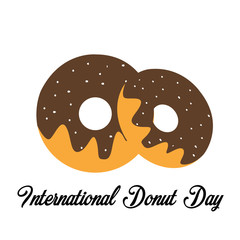International Donut Day Celebration Vector Template Design Illustration