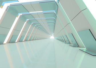 Obraz premium Abstract modern architecture background. 3D