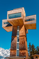 Fototapeta premium Beautiful alpine winter view at the Buchensteinwand-Tyrol-Austria