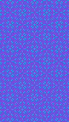 Ornate geometric pattern and two-tone abstract background