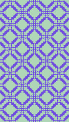 Ornate geometric pattern and two-tone abstract background