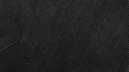 Synthetic black nylon fabric, cloth texture background - obrazy, fototapety, plakaty