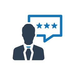 Business Client Rating Feedback Icon