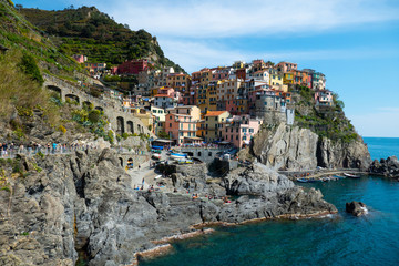 Fototapeta na wymiar Blick auf die Cinque Terre