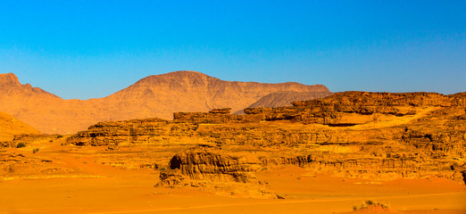 Landscapes Wadi Rum Desert in Jordan sand stone