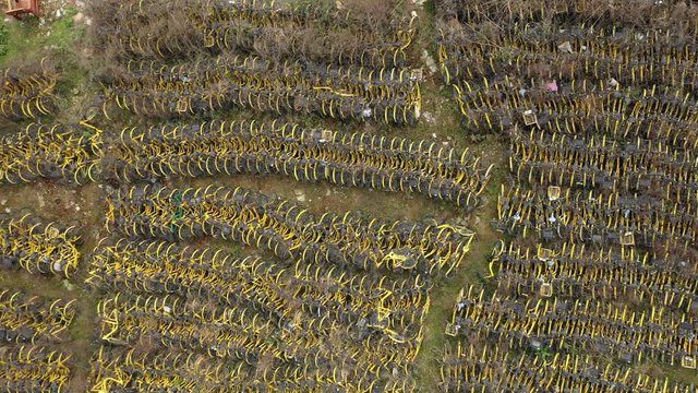 Destinations for bike sharing in Asia and China