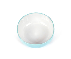 Ceramic bowl isolated on white background with clipping path