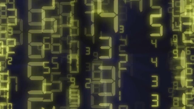 Binary rain, streams of numbers, 4K abstract background, matrix effect.