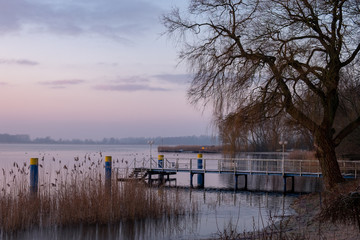 Sonnenaufgang am Beetz-See in Brandenburg