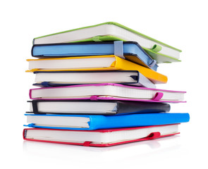 notebook or notepad isolated at white