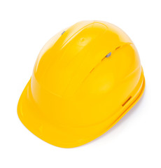 construction helmet on white background