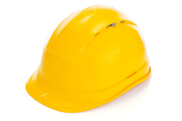 construction helmet on white background