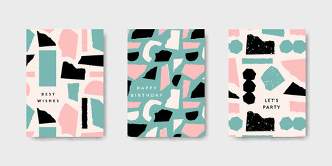 Modern Abstract Design Card Templates - 266111930