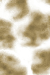 The structure of blurred spots, ink, clouds and a set of wooden textures. Strokes of watercolor paints in beige on a white background. Illustration for packaging, designer bags, clothes, Wallpaper.