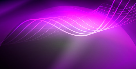Neon lines shiny glowing background