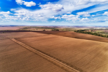D Moree Plowed Brown Field SKy