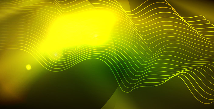 Shiny neon space background