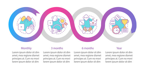 Gaming subscription vector infographic template