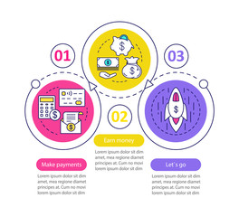 Business development vector infographic template